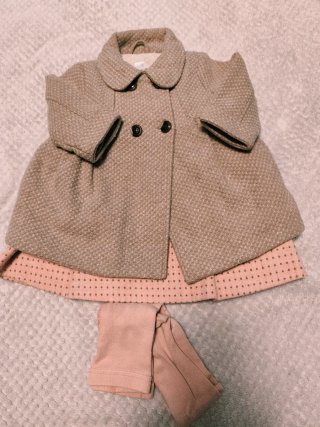 Conjunto Abrigo y Vestido Bebé 18 Meses