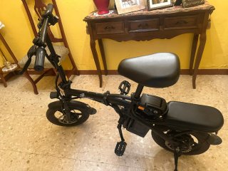 Bicicleta Eléctrica Plegable Negra