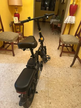 Bicicleta Eléctrica Plegable Negra