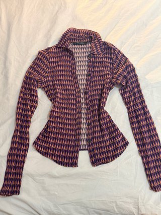 Camisa Estampada Morada PrettyLittleThing