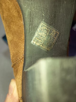 Botines de ante camel