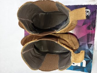 Botines de ante camel