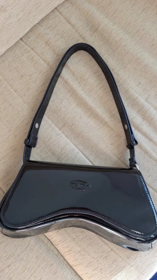 Borsa Diesel Nera in Vernice