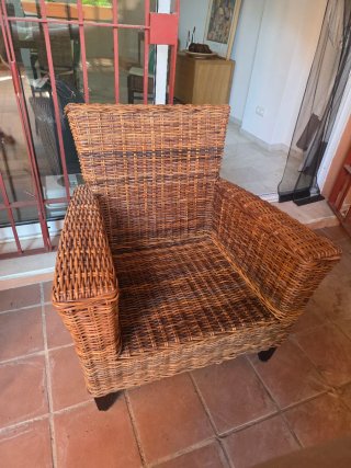 Sillón de ratán
