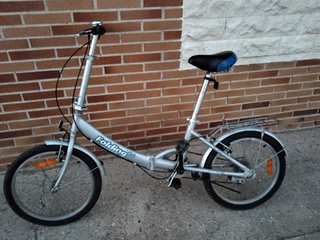 Bicicleta Plegable Plateada