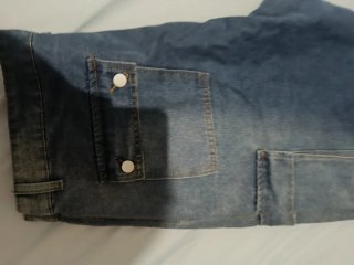 Pantalón vaquero tipo cargo