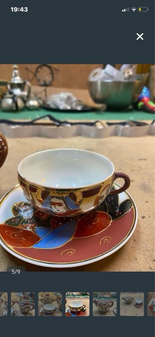 Set de Té de Cerámica con Relieve de Dragón