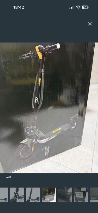 Patinete Eléctrico Jeep Verde y Negro