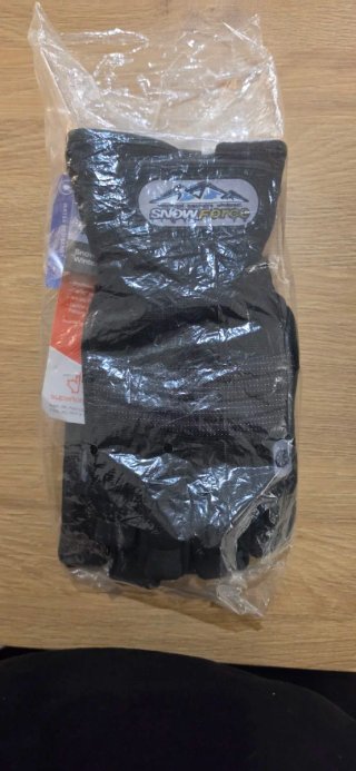 Guantes de invierno Snow Force negros Tallas: XL,L