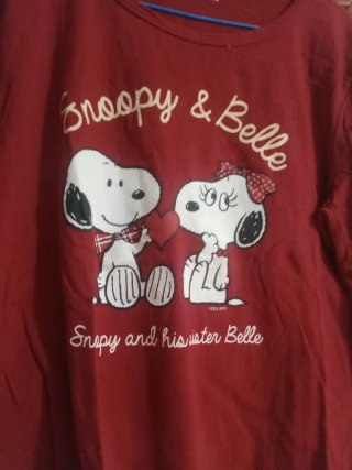 Pijama Snoopy y Belle Rojo