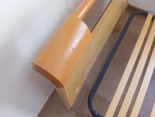 Cama individual con somier 90x180cm