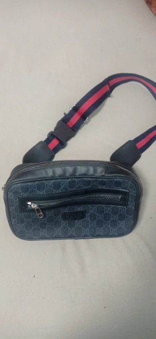 Riñonera Gucci Negra Multicolor
