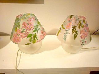 Coppia Lampade in Vetro di Murano
