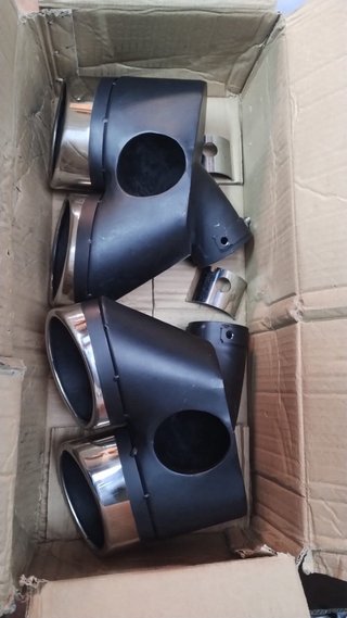 Tubo escape doble acero inoxidable Mercedes W211