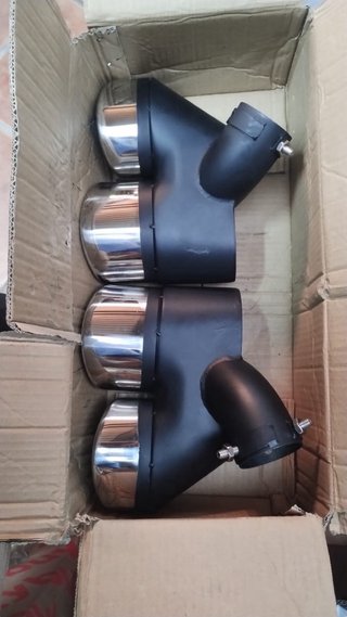 Tubo escape doble acero inoxidable Mercedes W211