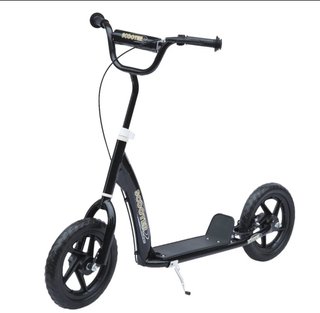 Patinete Negro con Ruedas Grandes