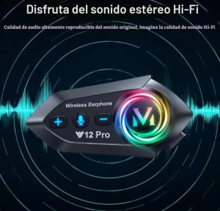 2 Intercomunicadores Moto Y12Pro micro semirrígido