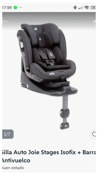 Silla de coche Joie 0-25kg Isofix