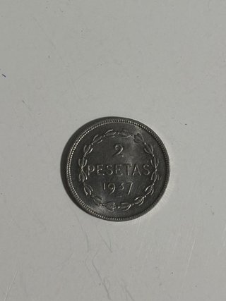 Moneda 2 Pesetas 1937 Gobierno de Euzkadi