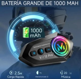 Intercomunicador Y12 Pro bluetooth (micro blando)