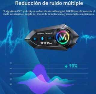 Intercomunicador Y12 Pro bluetooth (micro blando)