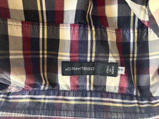 Camisa Dsquared2 Cuadros Tartán Talla S