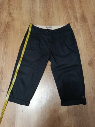 Pantalón Pirata Negro Zara Talla 38