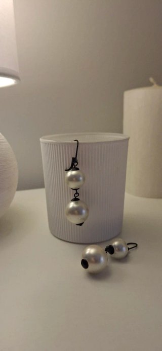 Pendientes colgantes perlas