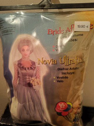 Disfraz Novia Cadáver Talla M (38-42)