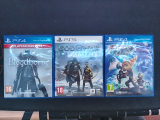 3 Juegos PS4 y PS5: God of War, Bloodborne,Ratchet