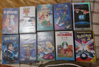 Lote Películas VHS Disney,  Barrio Sésamo, otros