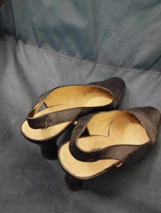 Zapatos de Tacón Cuña Dorados