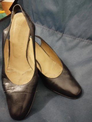 Zapatos de Tacón Cuña Dorados