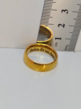 Anillo Acero Inoxidable Reina de mi Destino
