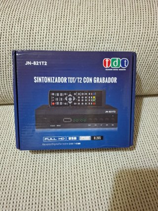 Sintonizador TDT/T2 JN-821T2 con Grabador