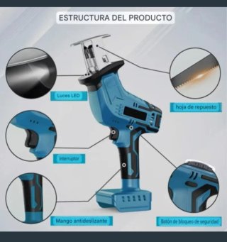 Sierra Sable Recargable (2 Baterías)