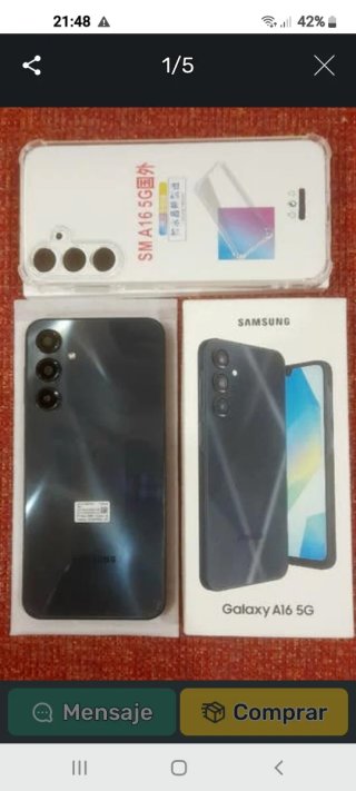 ✨️$amsung A16 5G 128Gb Galaxy { Gris 0scuro }