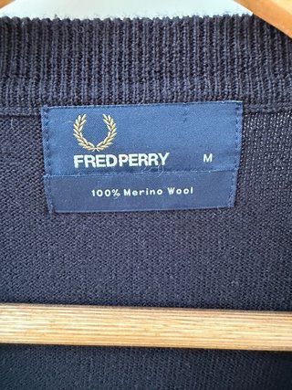 Cárdigan Fred Perry Azul Marino Talla M