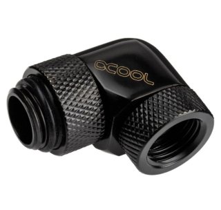 Codo giratorio 90° Alphacool G1/4 negro