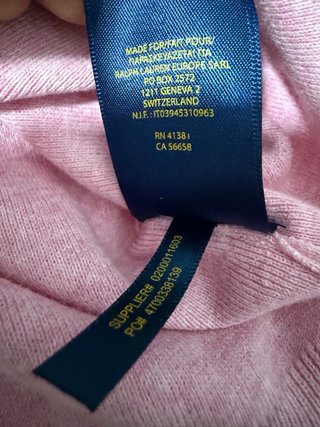 Jersey Polo Ralph Lauren Rosa Talla M