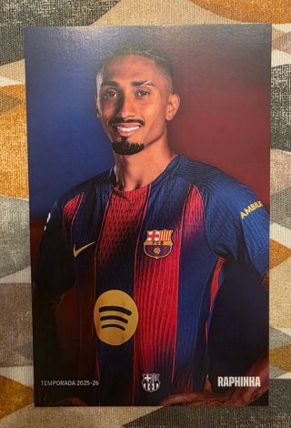 Postal Raphinha FC Barcelona 2025-26