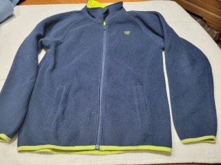 Chaqueta Polar Infantil Azul y Verde