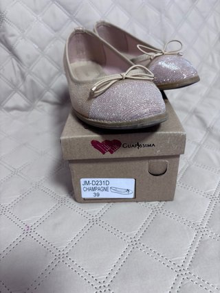 Manoletinas Doradas Talla 39