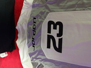Camiseta Jordan 23 Plata y Blanco