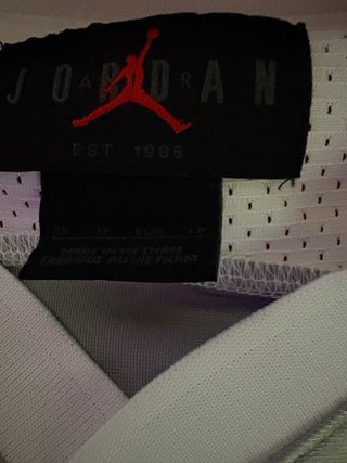 Camiseta Jordan 23 Plata y Blanco