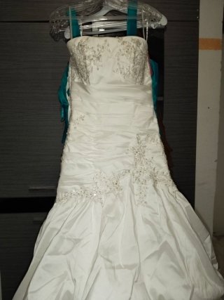 Vestido de Novia Blanco con Pedrería
