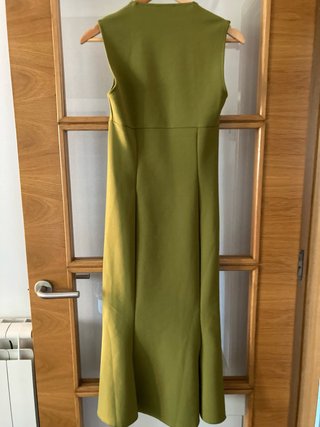 Vestido Zara Verde Oliva