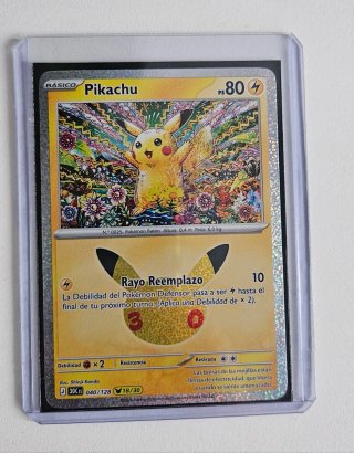 Carta Pokémon Pikachu 30 Aniversario