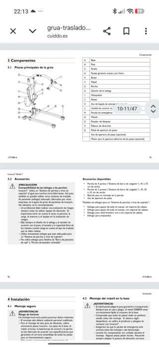 Grúa personas mayores y con discapacidad