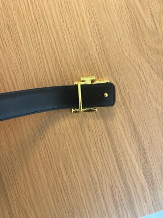 Cinto Ralph Lauren RL Dourado Preto